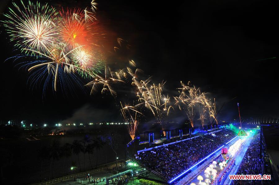 Chingay Parade held to celebrate Chinese New Year in Singapore