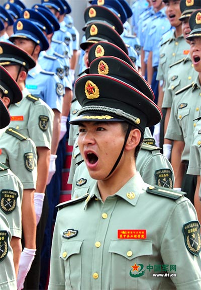 Chorus of the PLA gears up for Sept 3 parade