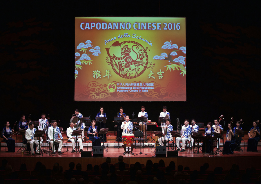 Concert for Chinese New Year of Monkey held in Rome