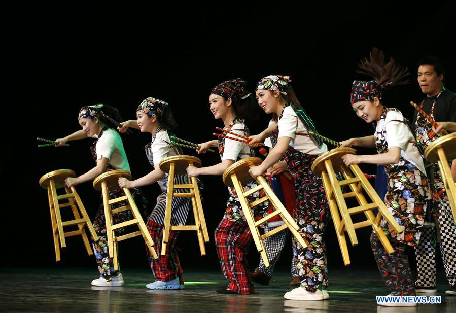 Drum and gong tournament held in China's Shanxi