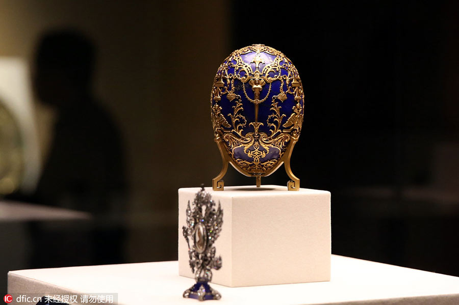 Faberge's Russian treasures on display at Palace Museum