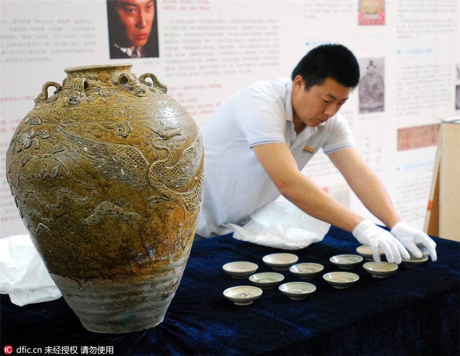 Relics from Ming Dynasty sunken ships go to Liaoning museum