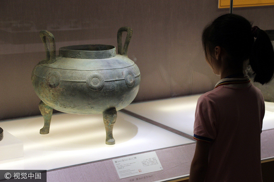 Ancient bronze ware on display in Suzhou