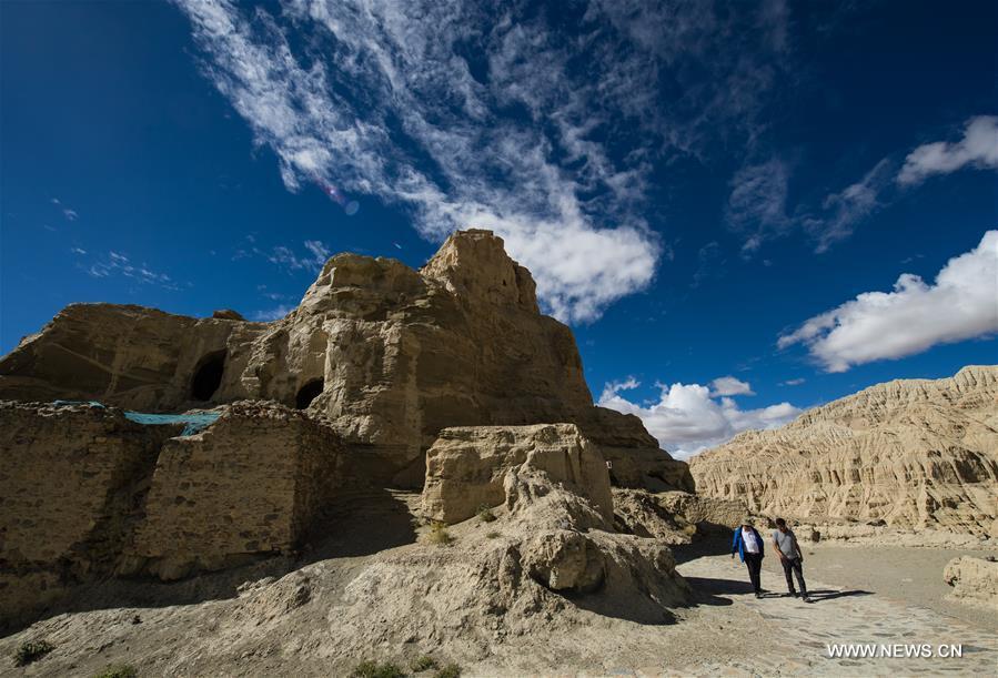 Ruins of Guge Kingdom in SW China's Tibet