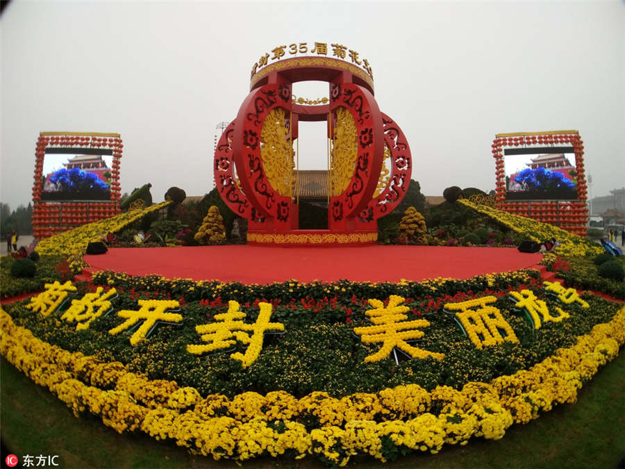 Chrysanthemum Cultural Festival opens in Kaifeng