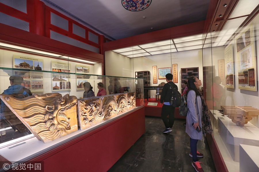 Ancient architecture exhibition opens at Shenyang Imperial Palace