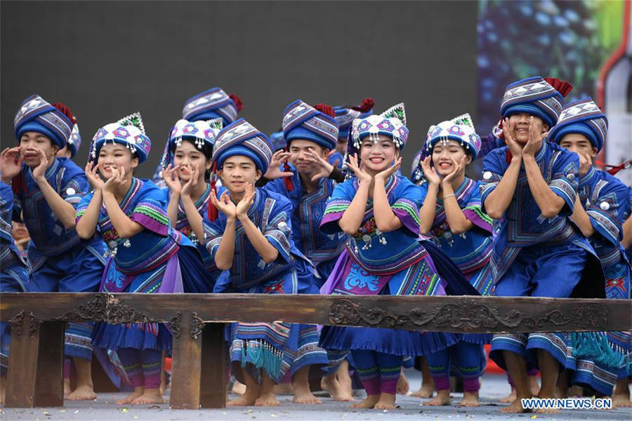 Mulao ethnic group celebrates Yifan festival in SW China