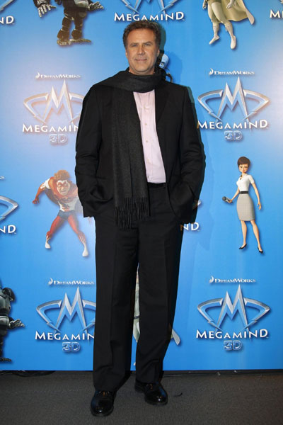 Premiere of film 'Megamind' in Paris