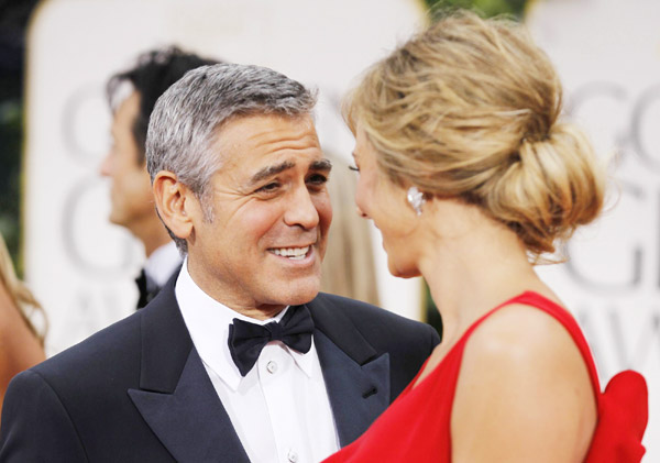 George Clooney attends Golden Globe Awards