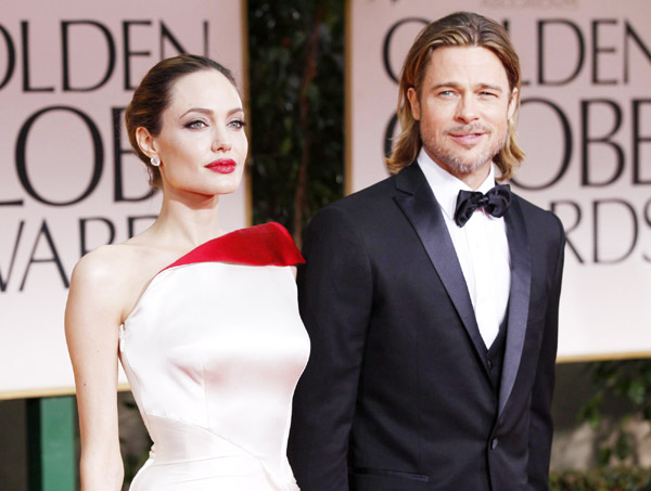 Pitt, Jolie attend Golden Globe Awards