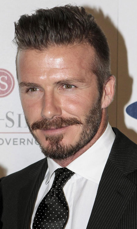 David Beckham receives award in Los Angeles