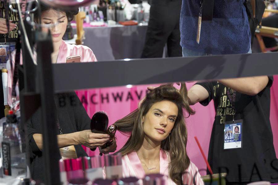 Backstage at Victoria's Secret Fashion Show