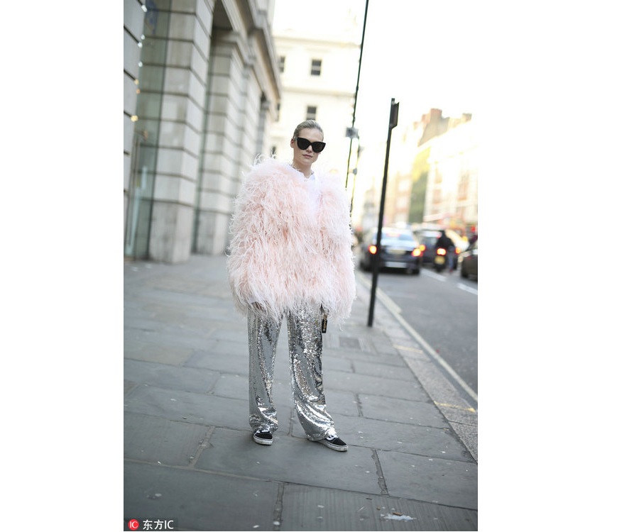 Colorful fur coats back in vogue