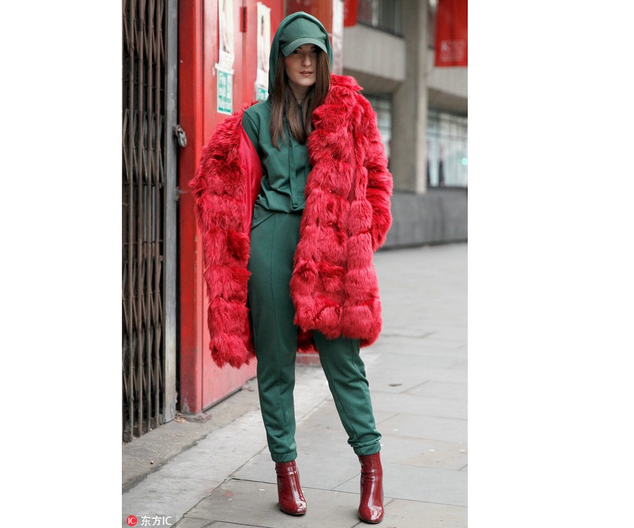 Colorful fur coats back in vogue