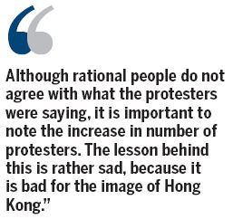 HK's discriminatory attitudes to mainland tourists worrying