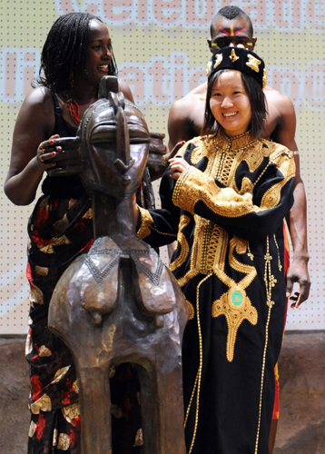 The 10 millionth visitor for Africa Joint Pavilion