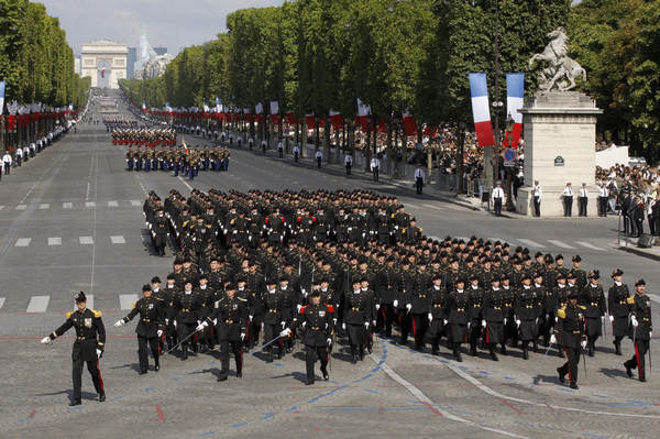 France marks Bastille Day with military parade