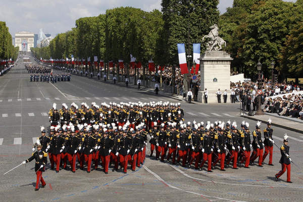 France marks Bastille Day with military parade