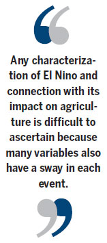 Devil is in detail when El Nino strikes