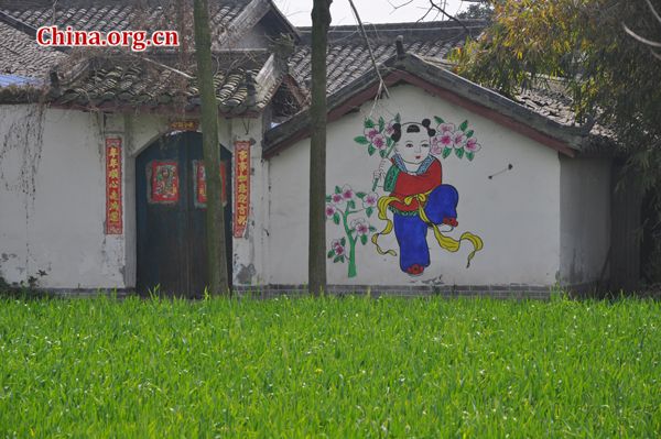 Spring scenery in Mianzhu, Scihuan