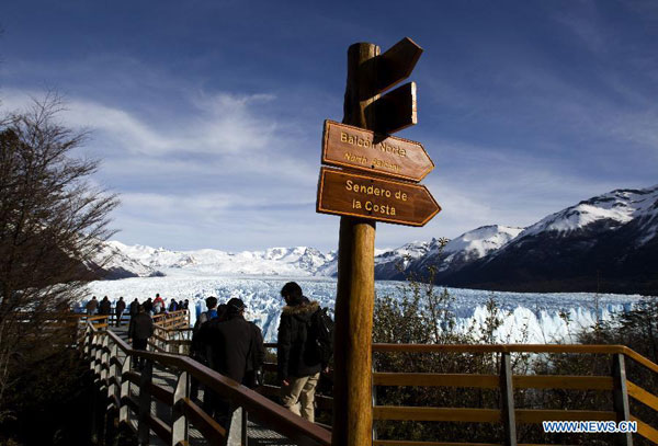 Scenery of Perito Moreno glacier in Argentina