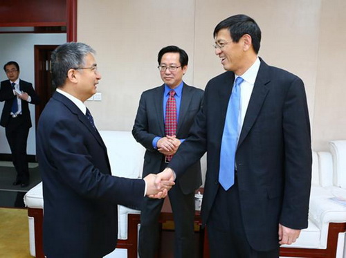 DRC Vice-President Zhang Laiming meets with Intl food policy institute director general