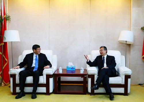 DRC Vice-President Zhang Laiming meets with Intl food policy institute director general