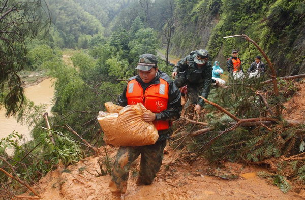 Timely help on rainy day