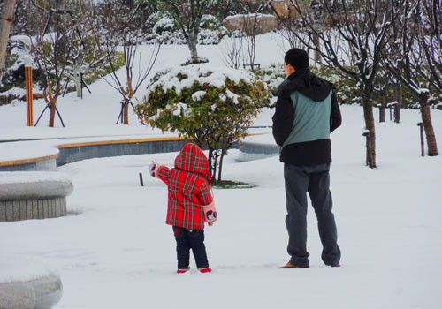 Snow scene in Nantong