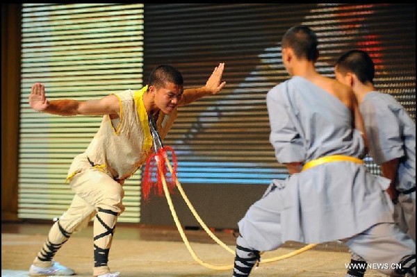 Shaolin martial arts performed in Taiyuan