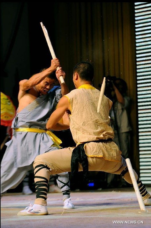 Shaolin martial arts performed in Taiyuan