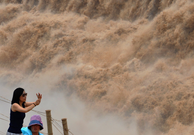 Yellow River churns with seasonal rainfall