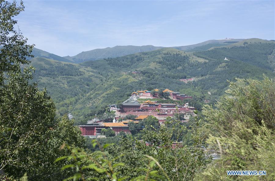 Temples on Mount Wutai in N China's Shanxi