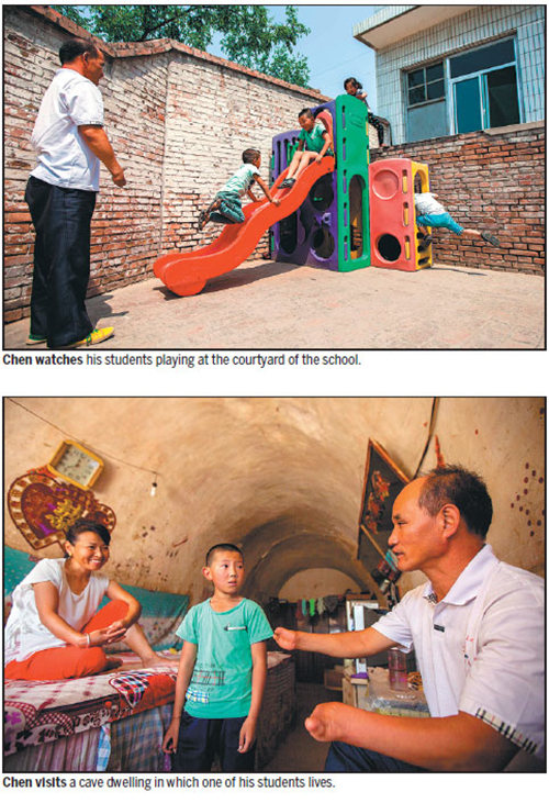 Rural teacher in class of his own