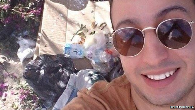 Tunisia's waste selfie trend<BR>垃圾自拍風靡突尼斯(圖)