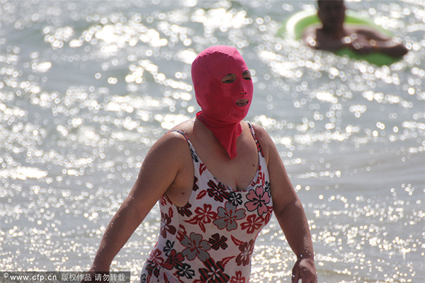 Is facekini a weird fashion?