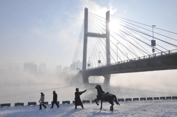 NE China turns pretty in white