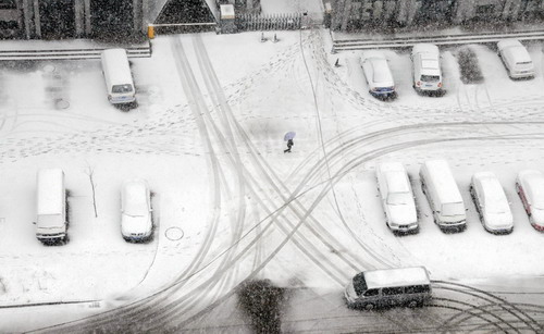 April snow falls in Liaoning