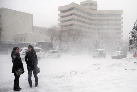 Springtime snowstorm pounds Harbin