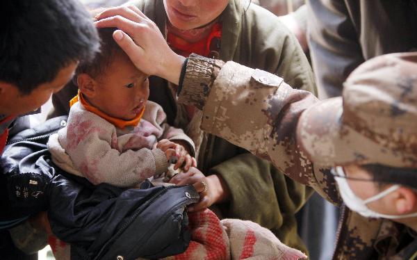 Field hospital built in quake zone