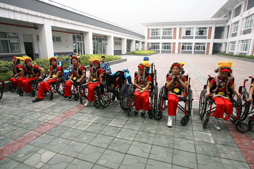 Disabled pupils in new school