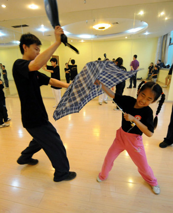 Self-protection Kung-fu vogue among children