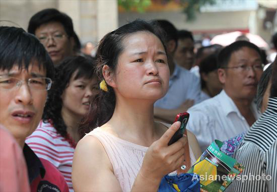 For parents, a long day of waiting, hoping