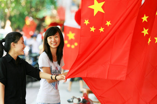 Celebration around China before National Day