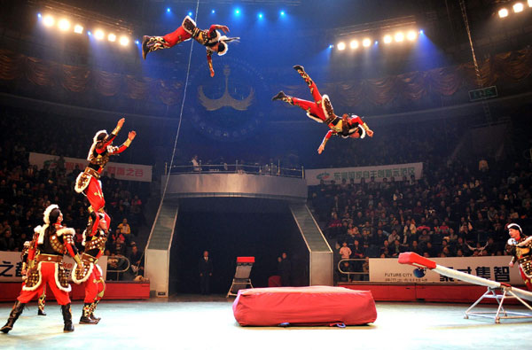 Art festival in Wuhan highlights acrobatics