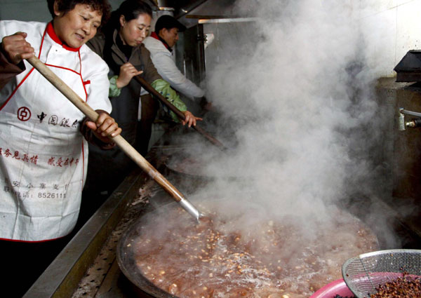 The aroma of Laba porridge