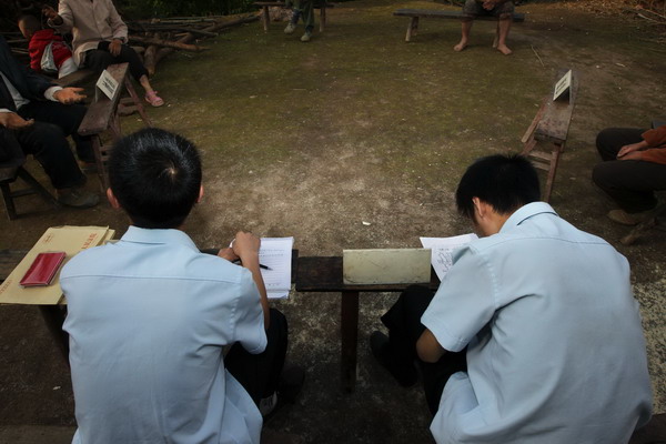 Justice in a makeshift village court