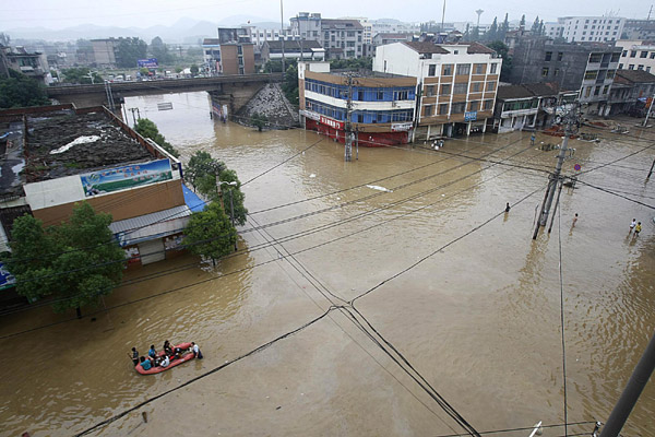 430,000 affected by heavy rains in C China