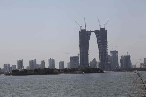 China's Arc de Triomphe towers in Suzhou