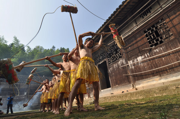 Prayer dance for good harvest